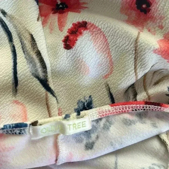 Olive Tree Floral Summer Tank Dress Size M - Picture 5 of 5